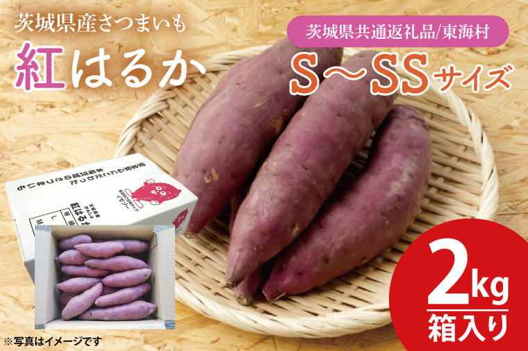 数量限定】紅はるかS～SSサイズ2kg箱【茨城県共通返礼品/東海村】【さつまいも 芋 いも 焼き芋 焼芋 やきいも 水戸市 茨城県  3000円以内】（KE-2）: 水戸市ANAのふるさと納税