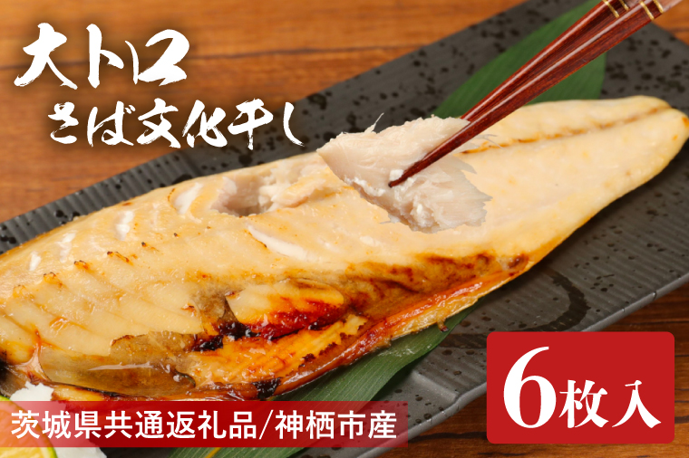 大トロさば文化干し １枚真空6パック【茨城県共通返礼品　神栖市】【サバ 鯖 一夜干し 干物 ソフト 人気 おかず おつまみ】（LZ-1）