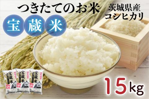 【令和7年産】茨城県産コシヒカリ 宝蔵米 15kg【お米 米 菊池 こしひかり つきたてのお米 食味ランキング特A評価 茨城県 水戸市】（CZ-1005）