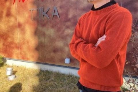 【アルパカ専門店　T'IKA】ラグランセーター（アルパカ100％）　れんがオレンジ 【アパレル 橙色 ウィメンズ 毛糸 大きめサイズ 茨城県 水戸市 ギフト プレゼント】 (AL-11)