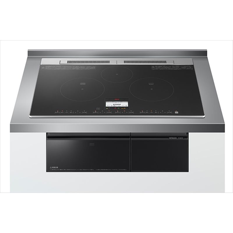【IHクッキングヒーター】3口IH鉄・ステンレス対応　HT-N8KTWF(K) トッププレート幅  75cm [ビルトインからビルトインのみの工事]【 日立 家電 茨城県 日立市 】