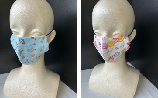 着物の仕立屋が作った 肌触り最高 子供用バラエティーマスク 3枚セット