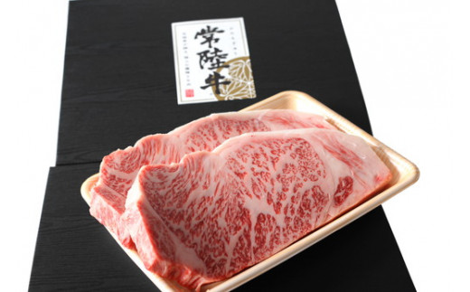 国産黒毛和牛A5等級のみ！手切りにこだわった霜降り「常陸牛」極厚サーロインステーキ肉800g（400g×2枚）【茨城県共通返礼品】 ※離島への配送不可 ※2026年1月中旬以降に順次発送