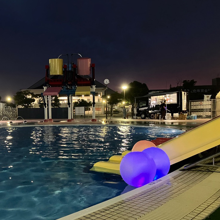 【期間限定】水郷プール 夜間貸切権 ナイトプール 夏 イベント チケット 貸し切り 茨城県 土浦市　※離島への配送不可
