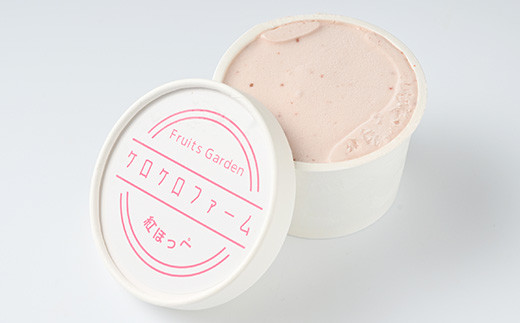 いちごアイス6個セット（紅ほっぺ）苺アイス、イチゴアイス、べにほっぺ　アイス　アイスクリーム　カップアイス　※離島への配送不可