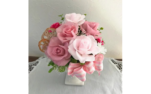 ＜ピンクグラデーション＞プリザーブドフラワーアレンジメント※離島への配送不可