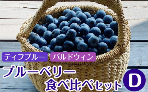 大粒 ブルーベリー食べ比べセット (D) 農薬不使用
※離島への配送不可
※着日指定不可