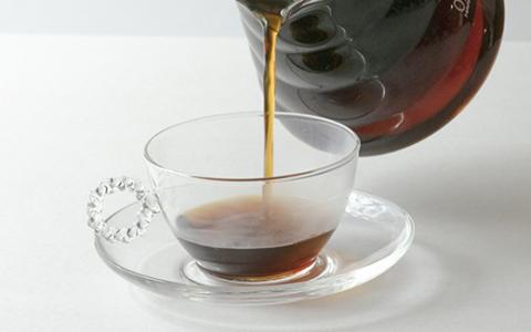 HARIO カップ&ソーサー ネジリR［HTW-CS-N-R］｜ハリオ 耐熱 ガラス 食器 器 キッチン 日用品 キッチン用品 日本製 おしゃれ かわいい HARIO Lampwork Factory ランプワークファクトリー LWF リビングアクセサリー_BE91