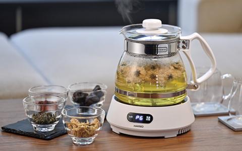 HARIO マイコン煎じ器N［HMJN-1000-W］｜ハリオ 耐熱 ガラス 器 キッチン 日用品 キッチン用品 日本製 おしゃれ かわいい 煎じ薬 お茶 煎じ器_BE98