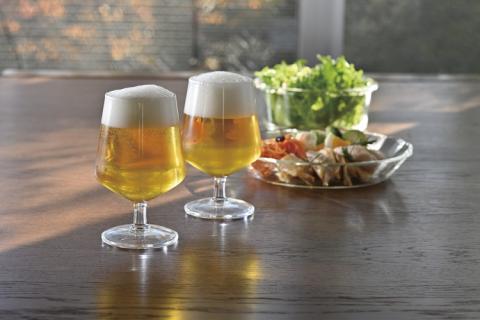 HARIO 耐熱ビアゴブレット 2個セット［HBG-3524］｜ハリオ 耐熱 ガラス 食器 器 キッチン 日用品 キッチン用品 日本製 おしゃれ かわいい ビール用 グラス ビアゴブレット ビール 食洗器可 電子レンジ可 ホットドリンク_EB01