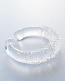 HARIO イヤーカフ「トゥインクル」シリーズ［HAA-TW-EC］｜耐熱 ガラス アクセサリー ハリオ ランプワークファクトリー 職人 繊細 フォーマル カジュアル きれいめ おしゃれ 20代 30代 40代 _EB14