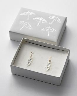 HARIO ピアス「イイダ傘店 オデン」シリーズ［HAII-OD-P］｜耐熱 ガラス アクセサリー ハリオ ランプワークファクトリー 職人 繊細 フォーマル カジュアル きれいめ おしゃれ 20代 30代 40代 _EB25