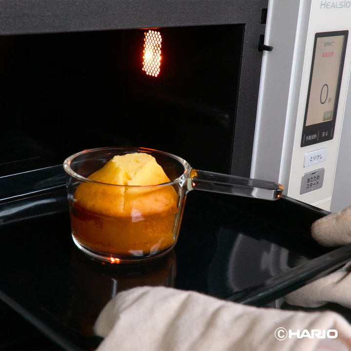 HARIO ガラスの小鍋 GKN-300-W ※離島への配送不可｜ハリオ 耐熱 ガラス 簡単 手軽 おしゃれ 日用品 キッチン用品 かわいい 電子レンジ可 オーブン可_FI81