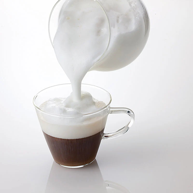 HARIO クリーマー・キュート CQT-45BR ※離島への配送不可｜ハリオ 珈琲 おしゃれ コーヒー 耐熱 ガラス 日用品 キッチン用品 ミルク立て器 ミルククリーマー 電動クリーマー フォームドミルク 泡立て カプチーノ カフェラテ カフェモカ マキアート_EB45