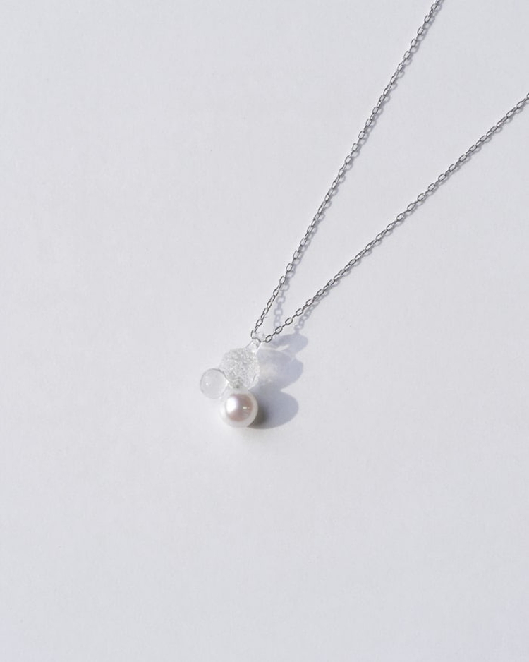 HARIO ネックレス グレアFP HAFP-GL-N｜耐熱 ガラス アクセサリー ハリオ 職人 繊細 フォーマル カジュアル きれいめ おしゃれ 20代 30代 40代 贈答 プレゼント ギフト 贈り物 お祝 ご褒美 記念品 _FU02 ※離島への配送不可