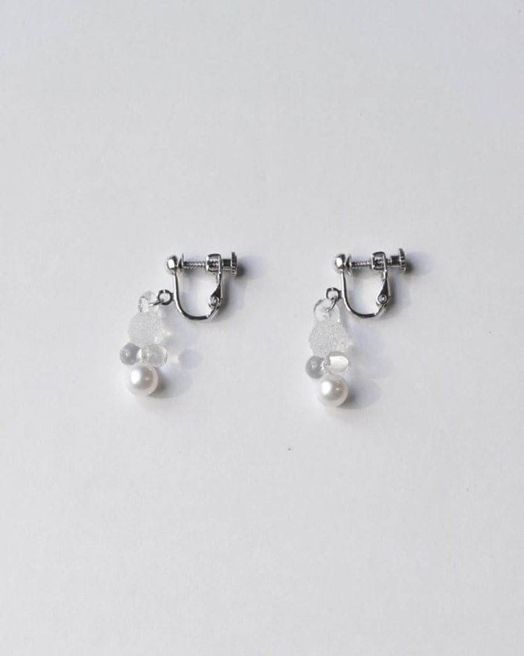 HARIO イヤリング グレアFP HAFP-GL-E｜耐熱 ガラス アクセサリー ハリオ 職人 繊細 フォーマル カジュアル きれいめ おしゃれ 20代 30代 40代 贈答 プレゼント ギフト 贈り物 お祝 ご褒美 記念品 _FU04 ※離島への配送不可