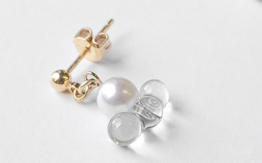 HARIO ピアス トワイライト FP HAFP-TW-P｜耐熱 ガラス アクセサリー ハリオ 職人 繊細 フォーマル カジュアル きれいめ おしゃれ 20代 30代 40代 贈答 プレゼント ギフト 贈り物 お祝 ご褒美 記念品 _FU08 ※離島への配送不可