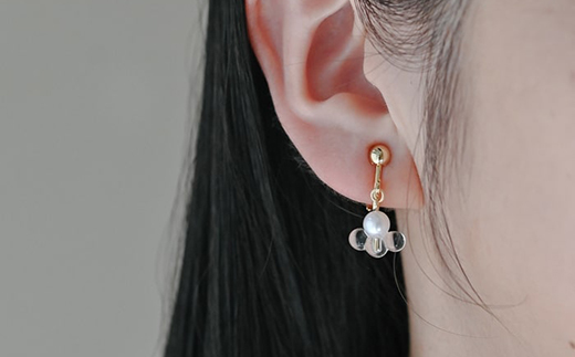 HARIO イヤリング トワイライト FP HAFP-TW-E｜耐熱 ガラス アクセサリー ハリオ 職人 繊細 フォーマル カジュアル きれいめ おしゃれ 20代 30代 40代 贈答 プレゼント ギフト 贈り物 お祝 ご褒美 記念品 _FU09 ※離島への配送不可