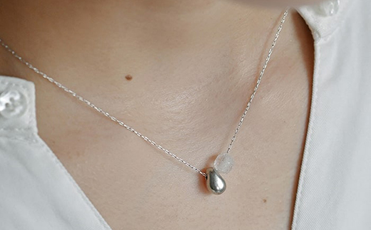 HARIO ネックレス シズク HANS-SZ-N-NF｜耐熱 ガラス アクセサリー ハリオ 職人 繊細 フォーマル カジュアル きれいめ おしゃれ 20代 30代 40代 贈答 プレゼント ギフト 贈り物 お祝 ご褒美 記念品 _FU19 ※離島への配送不可