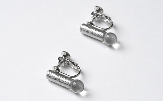 HARIO イヤリング セン HANS-SN-E-NF｜耐熱 ガラス アクセサリー ハリオ 職人 繊細 フォーマル カジュアル きれいめ おしゃれ 20代 30代 40代 贈答 プレゼント ギフト 贈り物 お祝 ご褒美 記念品 _FU27 ※離島への配送不可