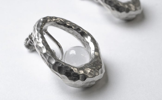 HARIO イヤリング エン HANS-EN-E-NF｜耐熱 ガラス アクセサリー ハリオ 職人 繊細 フォーマル カジュアル きれいめ おしゃれ 20代 30代 40代 贈答 プレゼント ギフト 贈り物 お祝 ご褒美 記念品 _FU29 ※離島への配送不可