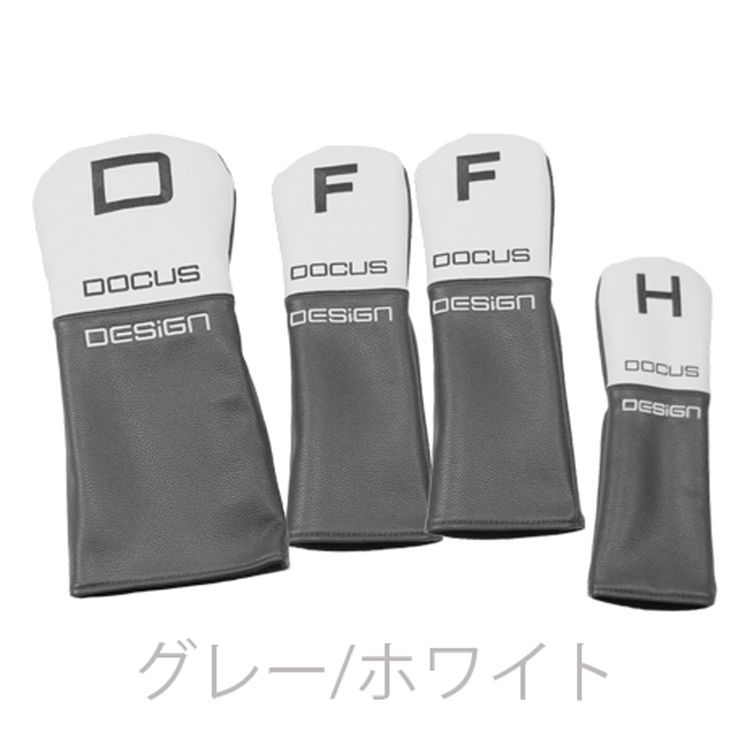 TOUR NINE.FIVE DCC766S (ヘッドカバーセット) グレー×ホワイト | ゴルフ golf ゴルフ用品 スポーツ スポーツ用品 DOCUS ドゥーカス ギフト 贈答 景品 茨城県 古河市 _FO23