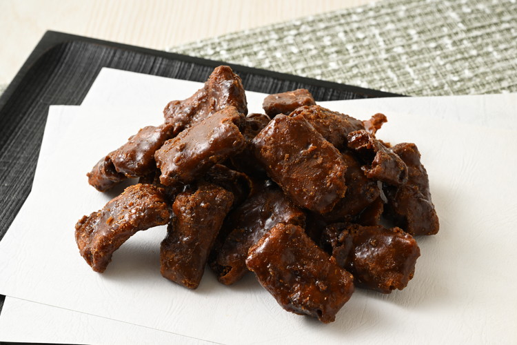 ミヤト製菓　本造り黒糖（巾着）200g×12袋 ｜ かりんとう カリントウ 和菓子 菓子 スイーツ おやつ おいしい 定番 揚げ菓子 米油 老舗 お茶請け 黒糖 おかし 工場直送 お取り寄せ ギフト 贈答 贈り物 プレゼント ご褒美 茨城県 古河市_EF06