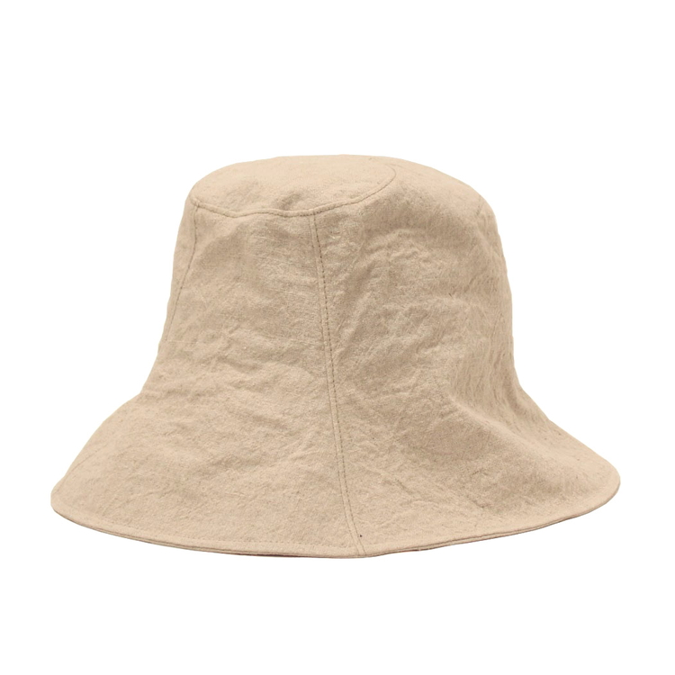 職人技が光るこだわりの麻変形チューリップハット | 帽子 ぼうし チューリップハット 麻 日よけ 栗白 茶 灰 ブラウン グレー 春 夏 秋 男性女性 ギフト 贈答 プレゼント お祝い ご褒美 ※2025年4月上旬頃より順次発送予定_FS09