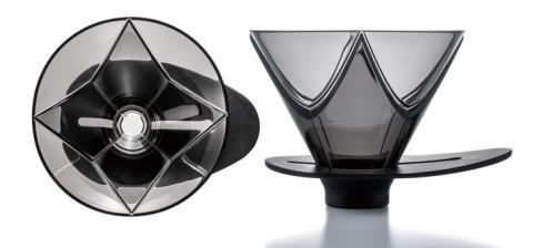 HARIO コーヒーメーカー&ガラスカップセット「MUGEN Coffee Maker／耐熱カップ＆ソーサー･ワイド」[EMC-02-B][CSW-1T]｜ハリオ 耐熱 ガラス 食器 器 キッチン 日本製 おしゃれ かわいい コーヒー V60 ドリッパー_BE64