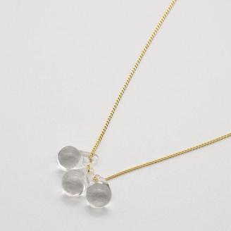 HARIO ネックレス「ティアーズ」シリーズ［HAW-T-001］｜耐熱 ガラス アクセサリー ハリオ ランプワークファクトリー 職人 繊細 フォーマル カジュアル きれいめ おしゃれ 20代 30代 40代 _BD16