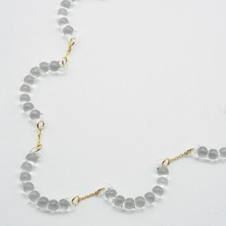 HARIO ネックレス「アール」シリーズ［HAW-R-001］｜耐熱 ガラス アクセサリー ハリオ ランプワークファクトリー 職人 繊細 フォーマル カジュアル きれいめ おしゃれ 20代 30代 40代 _BD14