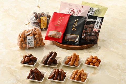 ミヤト製菓 お米の油の二度揚げかりんとう　7袋（7種）セット ※着日指定不可 | かりんとう 大容量 菓子 お菓子 おかし おやつ スイーツ 和菓子 詰合せ 詰め合わせ アソート 食べ比べ 食べくらべ 取り寄せ お取り寄せ ギフト 贈答 贈り物 プレゼント お中元 お歳暮 茨城県 古河市 直送 工場直送 送料無料 _EF01