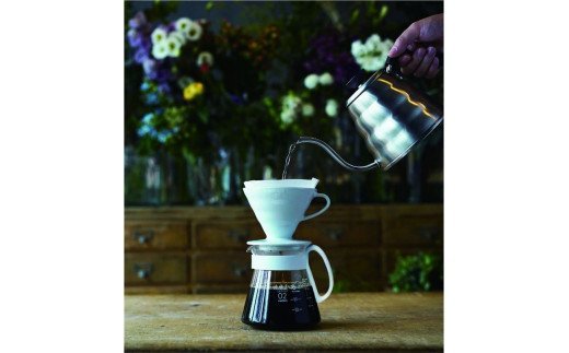 HARIO コーヒー V60 セラミックドリッパー 02セット［XVDD-3012W］｜ハリオ 耐熱 ガラス 食器 器 保存容器 キッチン 日用品 キッチン用品 日本製 おしゃれ かわいい コーヒー ドリッパー ドリップ セラミック 有田焼 電子レンジ可_BE05