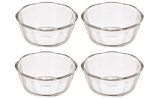 HARIO 耐熱ガラス製スイーツボウル8個セット（スイーツボウル200×4個／スイーツボウル300×4個）[SWB-2012][SWB-2412]｜ハリオ 耐熱 ガラス 器 キッチン 日本製 ガラスボウル_BE23