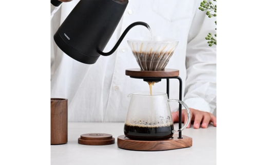 HARIO コーヒーサーバー ウォールナット [VBS-60-WN] | 耐熱 ガラス HARIO ハリオ 食器 器 キッチン 日用品 キッチン用品 日本製 おしゃれ かわいい コーヒー サーバー 珈琲 ハンドドリップ 贈答 プレゼント ギフト 贈り物 お祝 ご褒美 記念品 _FU39　※離島への配送不可