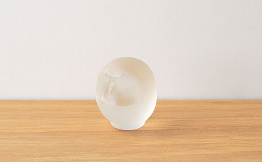 HARIO ダルマ フロスト [HIO-DM-F]｜耐熱 ガラス インテリア HARIO ハリオ 職人 繊細 置き物 置物 オブジェ 飾り物 雑貨 きれいめ おしゃれ かわいい 20代 30代 40代 贈答 プレゼント ギフト 贈り物 お祝 ご褒美 記念品 _FU54　※離島への配送不可