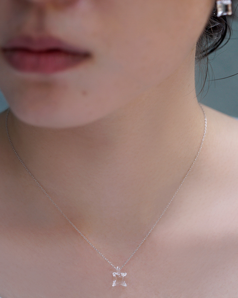 HARIO ネックレス ムーンライト［HAA-ML-001N］ ※離島への配送不可｜耐熱 ガラス アクセサリー ハリオ ランプワークファクトリー 職人 繊細 フォーマル カジュアル きれいめ おしゃれ 20代 30代 40代_FM19