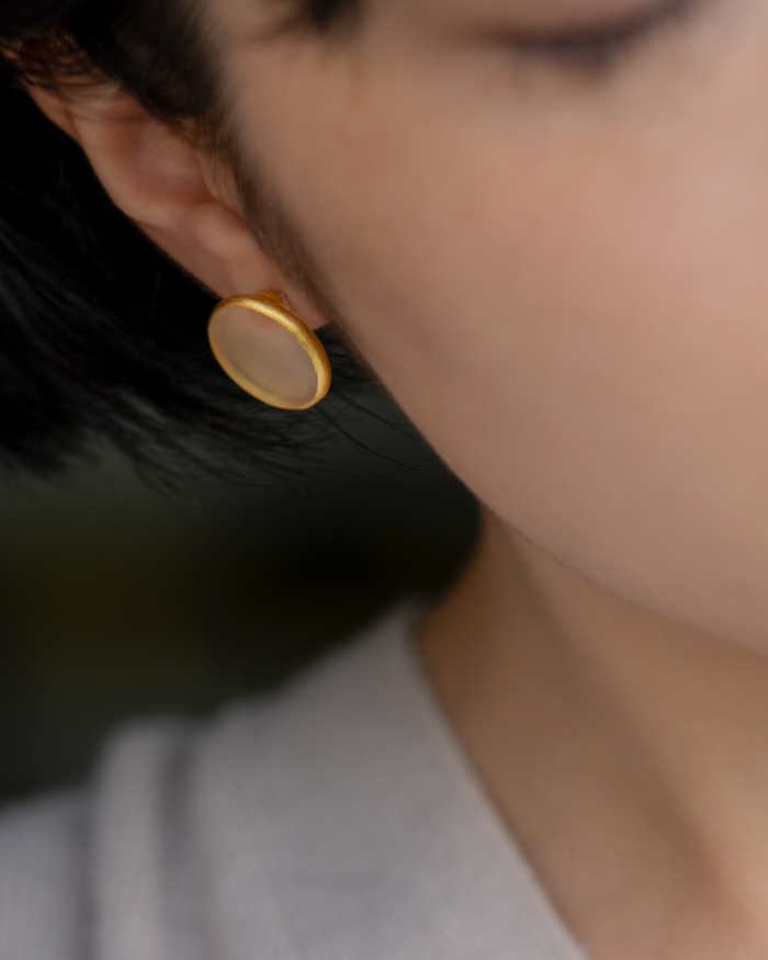 HARIO ピアス モスライン K10［HAA-MSL-P-K10］ ※離島への配送不可｜耐熱 ガラス アクセサリー ハリオ ランプワークファクトリー 職人 繊細 フォーマル カジュアル きれいめ おしゃれ 20代 30代 40代_FM66