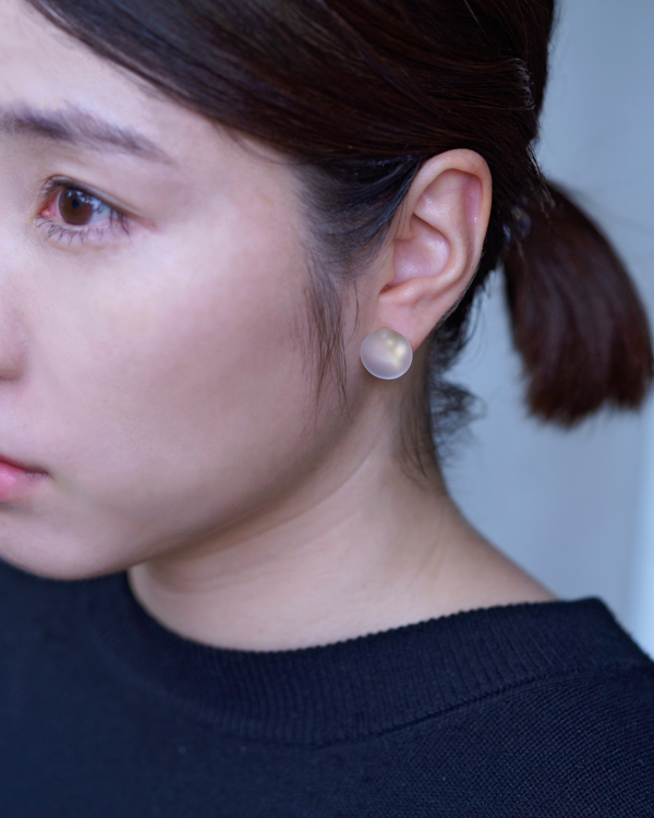 HARIO イヤリング マユ［HAA-MY-002E］ ※離島への配送不可｜耐熱 ガラス アクセサリー ハリオ ランプワークファクトリー 職人 繊細 フォーマル カジュアル きれいめ おしゃれ 20代 30代 40代_FM24