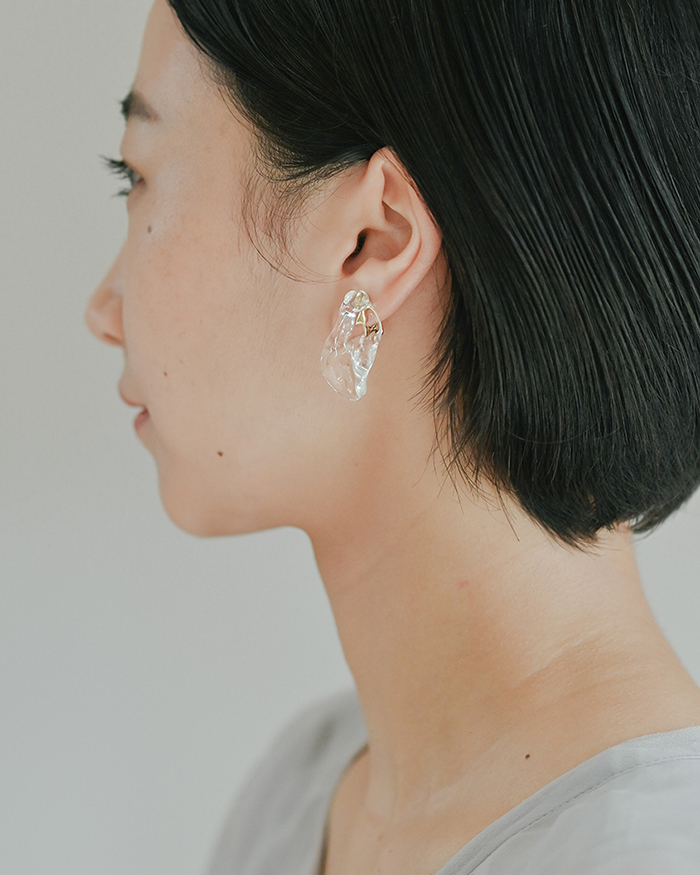 HARIO イヤリング シーニック［HAA-SI-E］ ※離島への配送不可｜耐熱 ガラス アクセサリー ハリオ ランプワークファクトリー 職人 繊細 フォーマル カジュアル きれいめ おしゃれ 20代 30代 40代_FM80