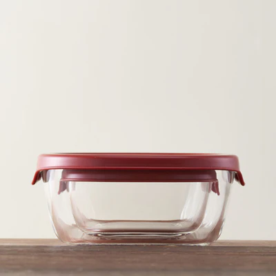 HARIO 耐熱ガラス製保存容器3個セット［KST-2012-R］ ※離島への配送不可｜ハリオ おしゃれ シンプル スタイリッシュ かわいい 耐熱 ガラス 食器 器 保存容器 日用品 キッチン用品 日本製 スタッキング グラタン皿 電子レンジ可 オーブン可_EB72