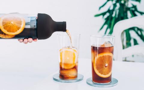 HARIO フィルターインコーヒーボトル（ブラック）［FIC-70-B］｜ハリオ 耐熱 ガラス 食器 器 保存容器 キッチン 日用品 キッチン用品 日本製 おしゃれ かわいい 水出し アイスコーヒー フィルター 水筒 ボトル 持ち運び_BE77