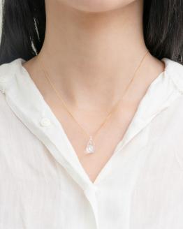 HARIO ネックレス「ホーリィ」シリーズ［HAA-HL-N］｜耐熱 ガラス アクセサリー ハリオ ランプワークファクトリー 職人 繊細 フォーマル カジュアル きれいめ おしゃれ 20代 30代 40代 _EB05