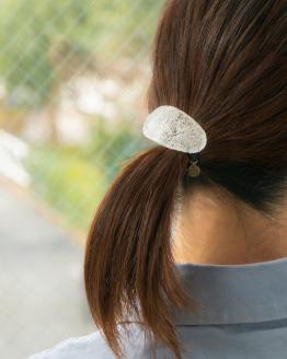 HARIO ヘアゴム「トゥインクル」シリーズ［HAA-TW-H］｜耐熱 ガラス アクセサリー ハリオ ランプワークファクトリー 職人 繊細 フォーマル カジュアル きれいめ おしゃれ 20代 30代 40代 _EB17