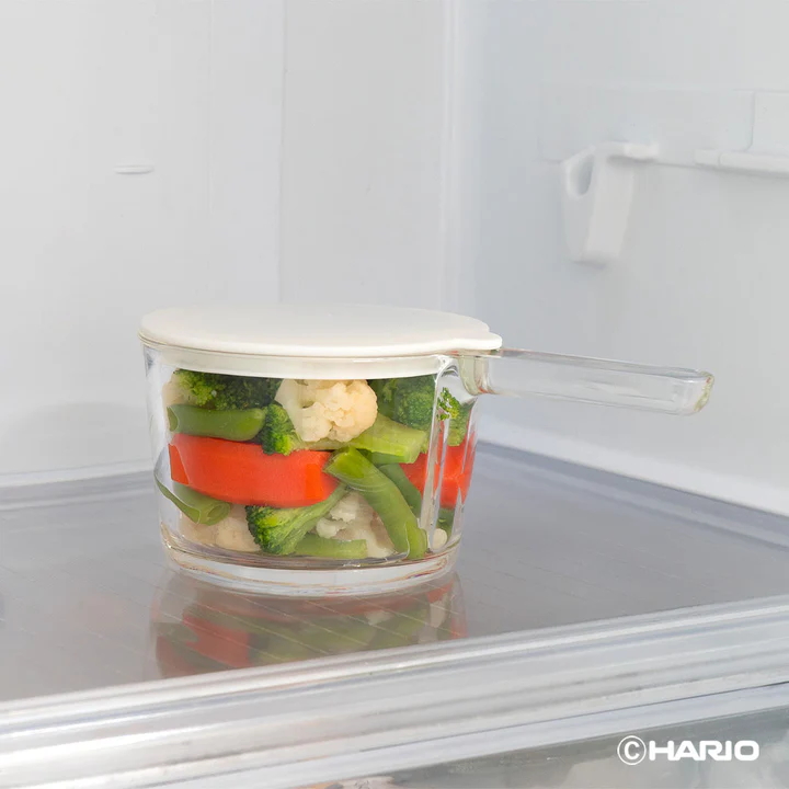 HARIO ガラスの小鍋 GKN-300-W ※離島への配送不可｜ハリオ 耐熱 ガラス 簡単 手軽 おしゃれ 日用品 キッチン用品 かわいい 電子レンジ可 オーブン可_FI81