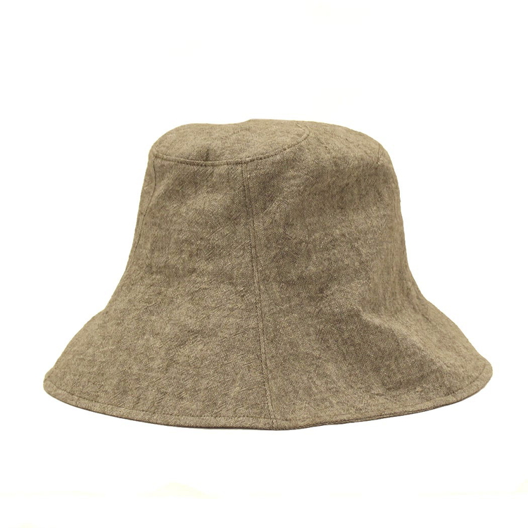 職人技が光るこだわりの麻変形チューリップハット | 帽子 ぼうし チューリップハット 麻 日よけ 栗白 茶 灰 ブラウン グレー 春 夏 秋 男性女性 ギフト 贈答 プレゼント お祝い ご褒美 ※2025年4月上旬頃より順次発送予定_FS09