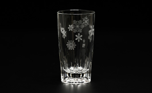 雪華グラス 3個入り | グラス コップ カップ 3個 雪の結晶 贈答 贈り物 プレゼント 茨城県 古河市 送料無料 _BL24