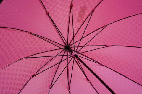 雪華模様のオリジナル傘（サイズ60cm）「もらっても、贈っても喜ばれる傘」カラー：ピンク | 傘 かさ 60センチ 雨具 メンズ レディース 兼用 雪の結晶 ピンク おしゃれ かわいい スタイリッシュ 雨 梅雨 贈答 贈り物 プレゼント 父の日 母の日 お中元 お歳暮 御歳暮 茨城県 古河市 送料無料 _BL08