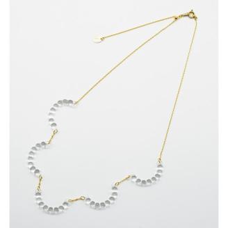 HARIO ネックレス「アール」シリーズ［HAW-R-001］｜耐熱 ガラス アクセサリー ハリオ ランプワークファクトリー 職人 繊細 フォーマル カジュアル きれいめ おしゃれ 20代 30代 40代 _BD14