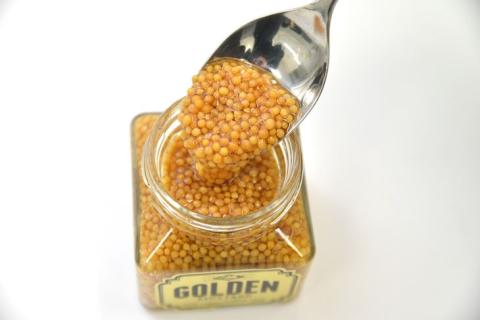 ゴールデンマスタード　1個入り ギフトBOX（ゴールド） ｜ 調味料 マスタード からし 洋からし おいしい ギフト 贈答 贈り物 プレゼント 記念日 記念品 ご褒美 お祝 お中元 お歳暮 茨城県 古河市 _DS04